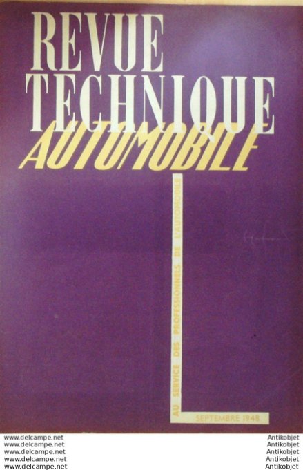 Revue Technique Automobile Bernardet Violet voiturette Warner moteur CLM 29#1948