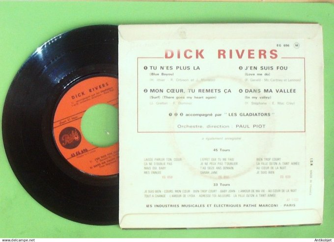 Rivers Dick 45T EP Tu n'es plus là  1963