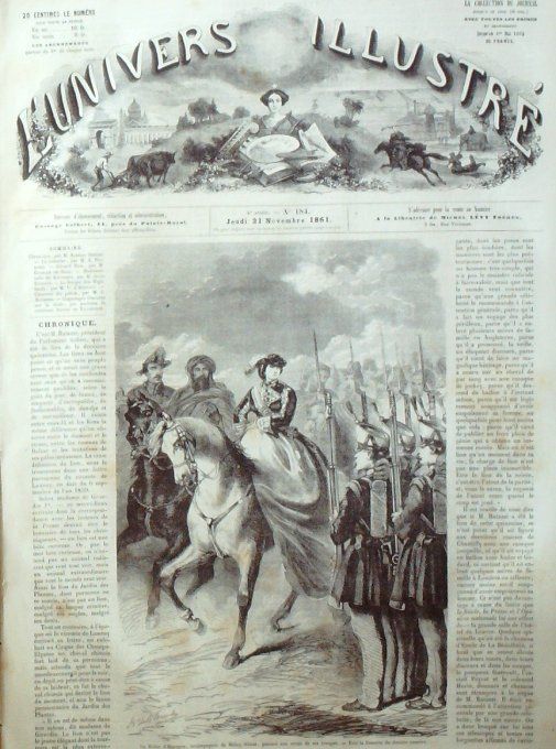 L'Univers illustré 1861 # 184 Gérard Dow Berger des Highlands Inde Agra Muley-Abbas