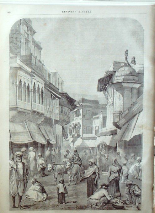 L'Univers illustré 1861 # 184 Gérard Dow Berger des Highlands Inde Agra Muley-Abbas