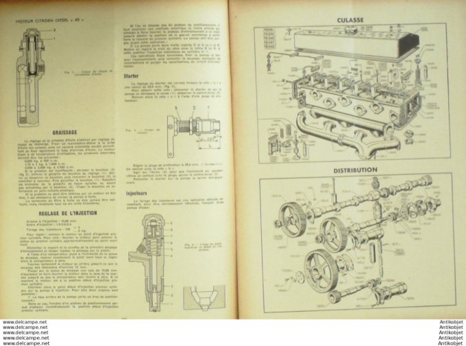 Revue Technique Automobile Buick Types 40 50 60 70 90 Citroen diésel 45 38#1949