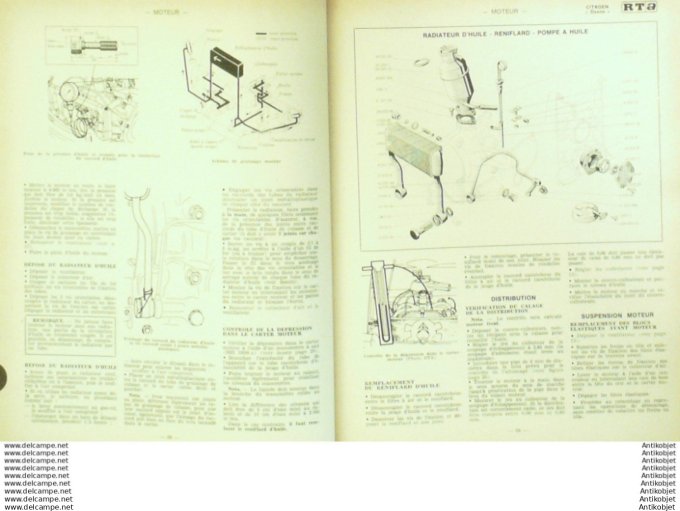 Revue Technique Automobile Citroën Dyane Renault 4  #261