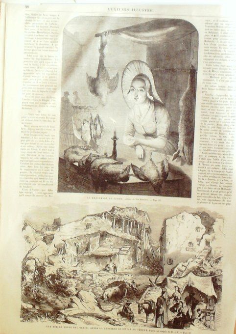 L'Univers illustré 1861 # 189 Windsor Prince Albert Italie Vesuve Torre Del Greco Washington congrès