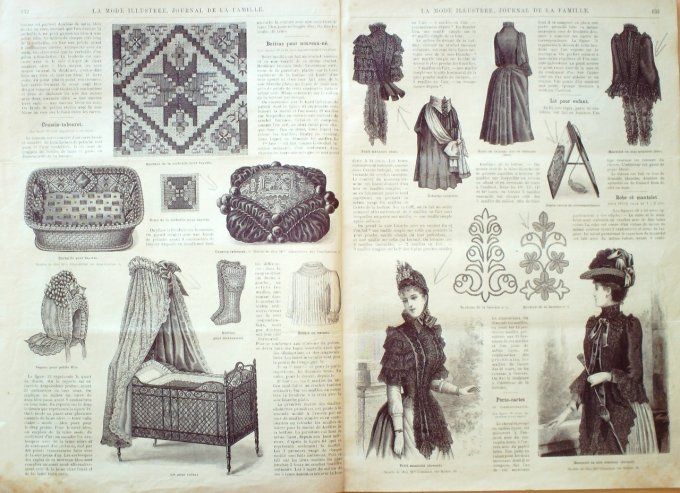 Journal Mode illustrée 1889 # 18 Robes faille & Pékin