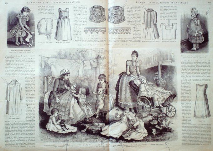 Journal Mode illustrée 1889 # 18 Robes faille & Pékin