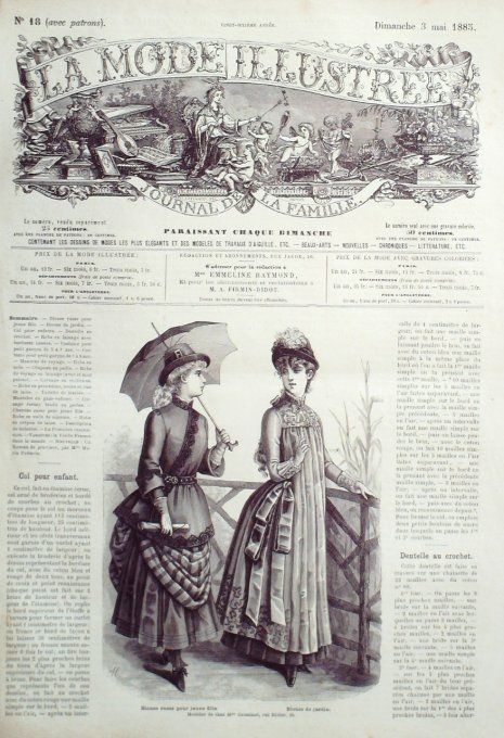 Journal Mode illustrée 1885 # 18 Blouse russe