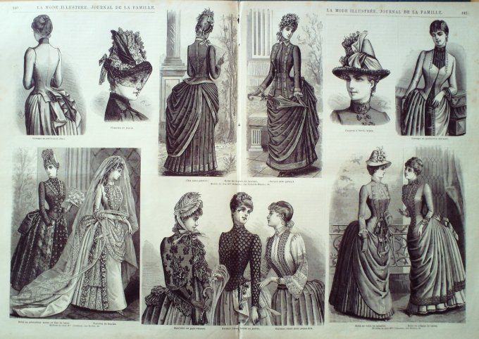 Journal Mode illustrée 1885 # 18 Blouse russe