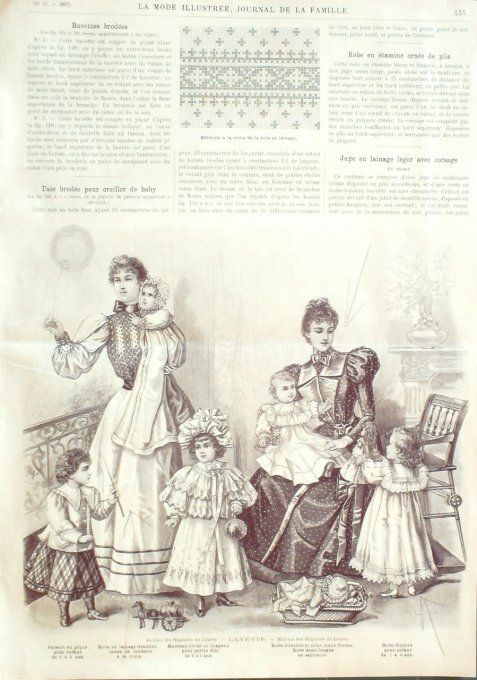 Journal Mode illustrée 1897 # 18 Robe en foulard