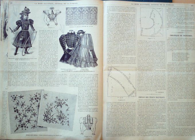 Journal Mode illustrée 1897 # 18 Robe en foulard