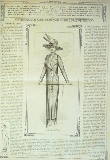 Journal Mode illustrée 1911 # 18 Blouses & costumes