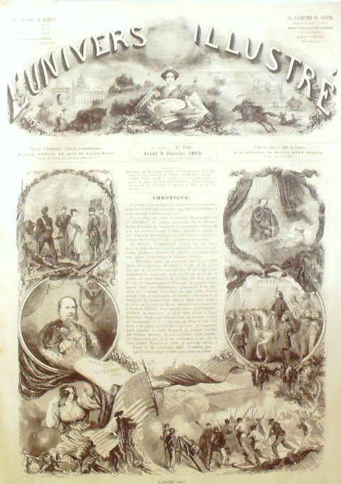 L'Univers illustré 1862 # 190 Séville Bauli Elisabeth d'Angleterre Francis Drake   