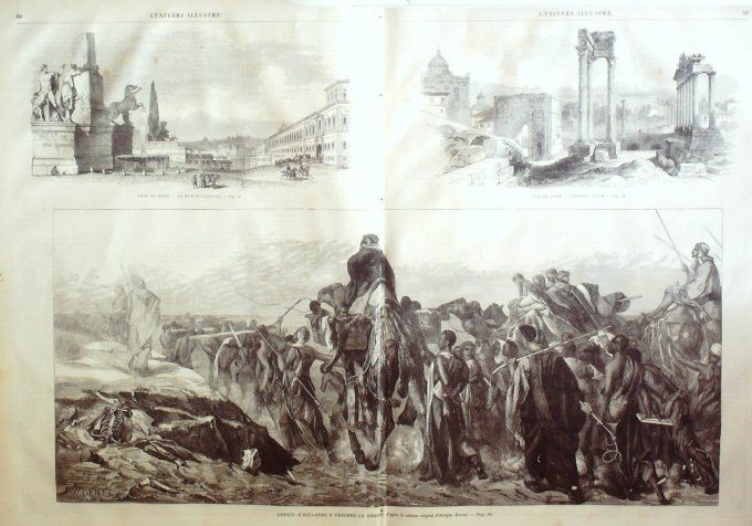 L'Univers illustré 1862 # 193 Toulon incendie Santi-Piétri Rome Monte-Cavallo Caroline Sud Charlesto