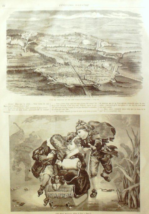 L'Univers illustré 1862 # 194  Vera-Cruz Italie Vérone Goethe Margrave Frédéric de Baden