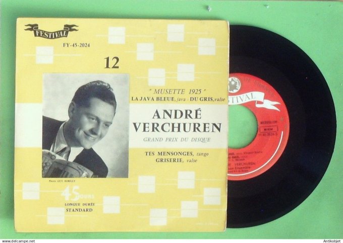 Verchuren André 45T EP La Java bleure 1958