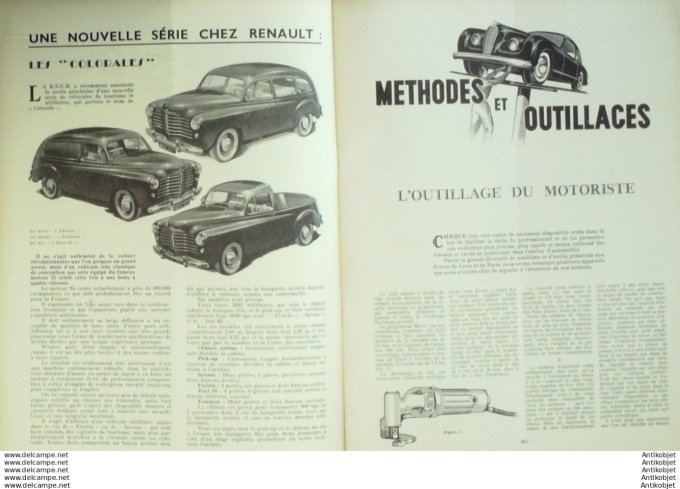 Revue Technique Automobile Fiat 626/1400 Camion Aurelia Hillman Minx 51#1950