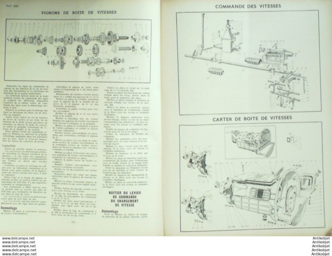 Revue Technique Automobile Fiat 626/1400 Camion Aurelia Hillman Minx 51#1950