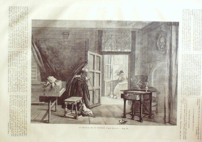 L'Univers illustré 1862 # 196 Tombeau de Murger Dalmatie Raguse Victor-Emmanuel retour de la Duègne