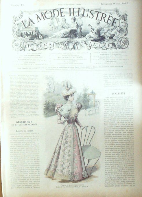 Journal Mode illustrée 1897 # 19 Toilette de casino Garden party