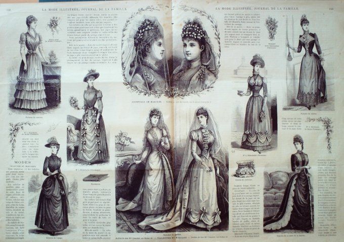 Journal Mode illustrée 1889 # 19 Chapeaux fillettes