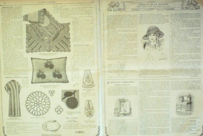 Journal Mode illustrée 1911 # 19 Matinées & fichus