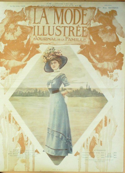 Journal Mode illustrée 1910 # 19 Robe de printemps