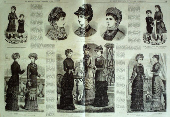 Journal Mode illustrée 1881 # 19 Capote de paille