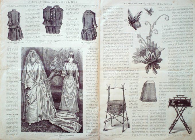 Journal Mode illustrée 1889 #  1  Robes fillettes