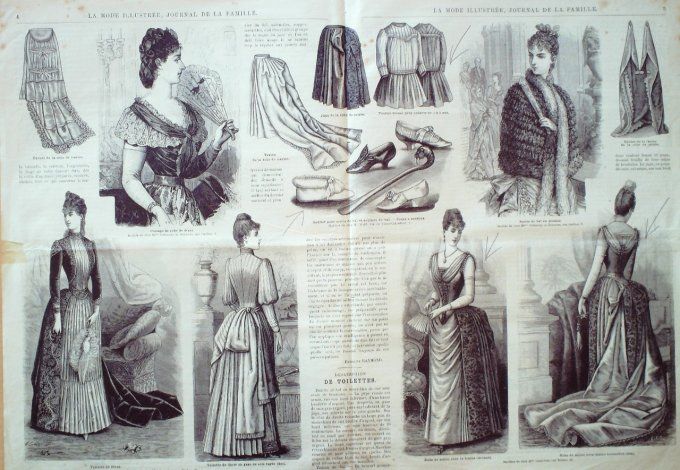 Journal Mode illustrée 1889 #  1  Robes fillettes