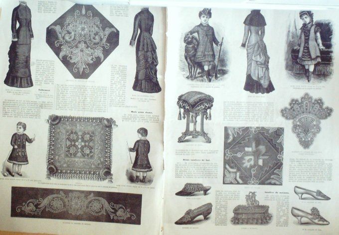 Journal Mode illustrée 1881 #  1 Robes de chambre & de drap