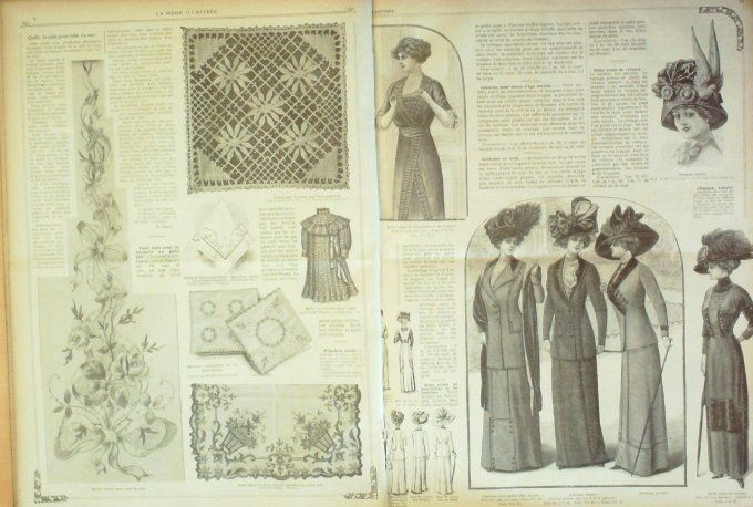 Journal Mode illustrée 1911 # 2 Tapisseries & costumes