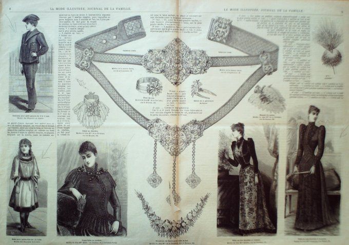 Journal Mode illustrée 1892 #  1 Travestissements