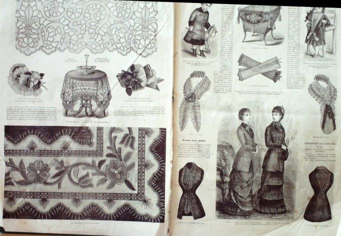 Journal Mode illustrée 1880 #  1 Sortites de bal sicilienne