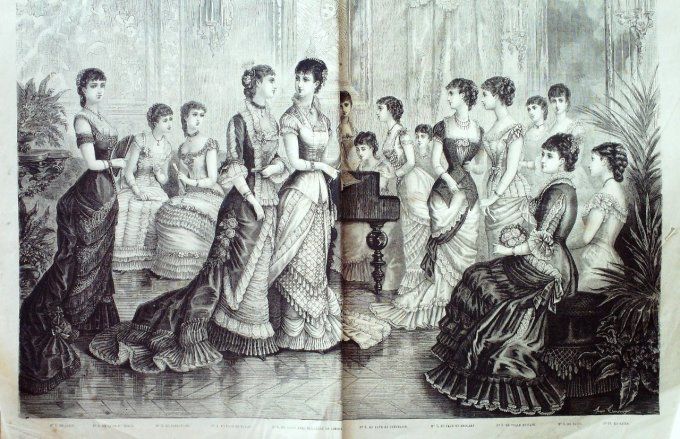 Journal Mode illustrée 1880 #  1 Sortites de bal sicilienne