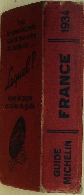 Guide rouge MICHELIN 1934 30ème édition France