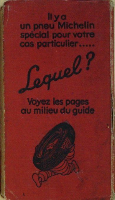 Guide rouge MICHELIN 1934 30ème édition France