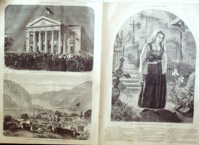 L'Univers illustré 1862 # 200 Algérie Laghouat Mantoue Les Moccoli Virginie Harper's-Ferry