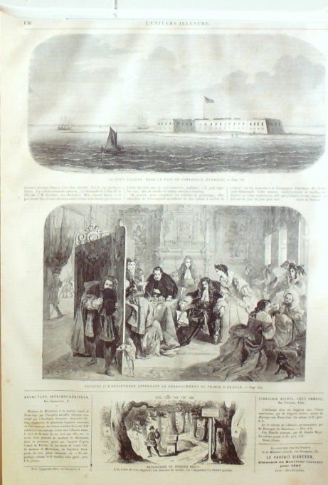 L'Univers illustré 1862 # 202 Wisconsin Milwankee Floride port Pickens  baie de Pensacola