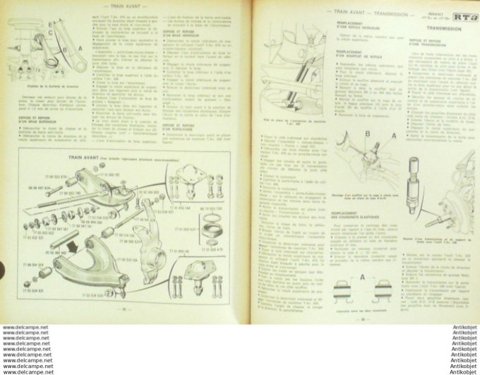 Revue Technique Automobile Renault 17 Renault 6 5cv  #320