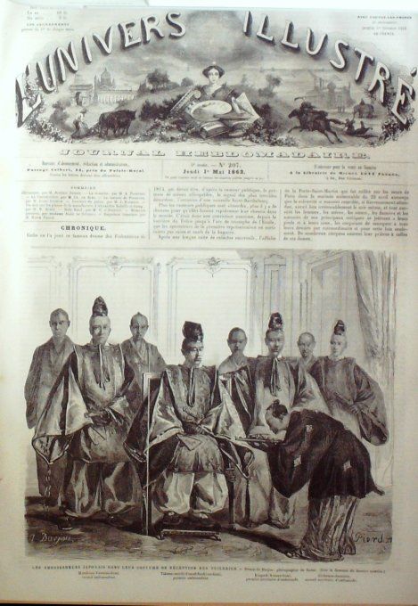 L'Univers illustré 1862 # 207 Marie Stuart chateau de Holy-Rood Rome Osteria auberge