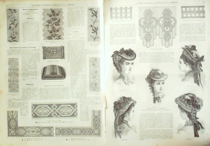 Journal Mode illustrée 1875 # 20 Robes fillettes