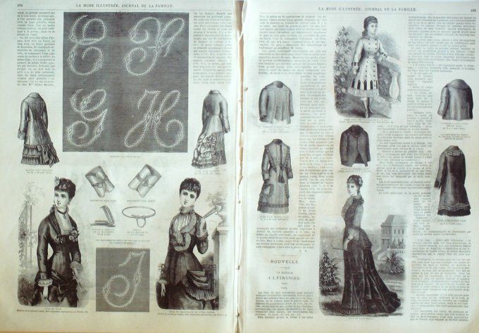 Journal Mode illustrée 1879 # 20 Blouse fillette robe de chambre