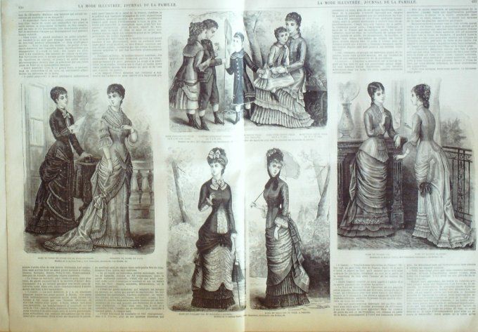 Journal Mode illustrée 1879 # 20 Blouse fillette robe de chambre