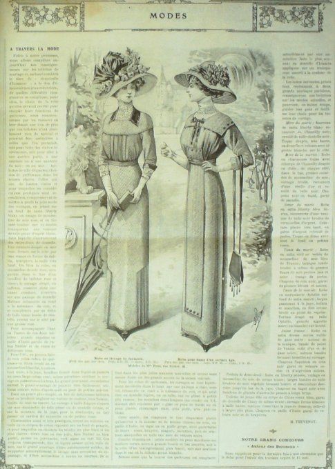 Journal Mode illustrée 1911 # 20 Mantelets & costumes