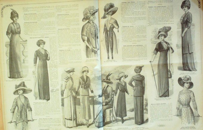 Journal Mode illustrée 1911 # 20 Mantelets & costumes