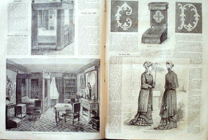 Journal Mode illustrée 1882 # 20 Robes en cachemire