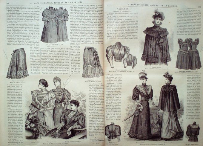 Journal Mode illustrée 1893 # 20 Chapeaux de paille