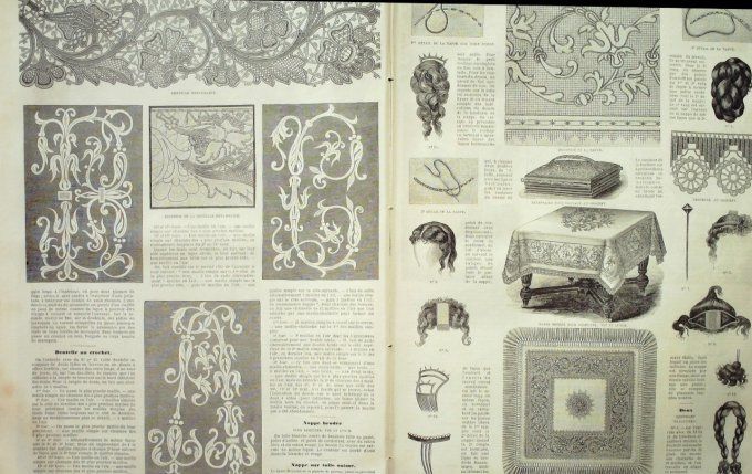 Journal Mode illustrée 1880 # 20 Robes en cachemire & foulard