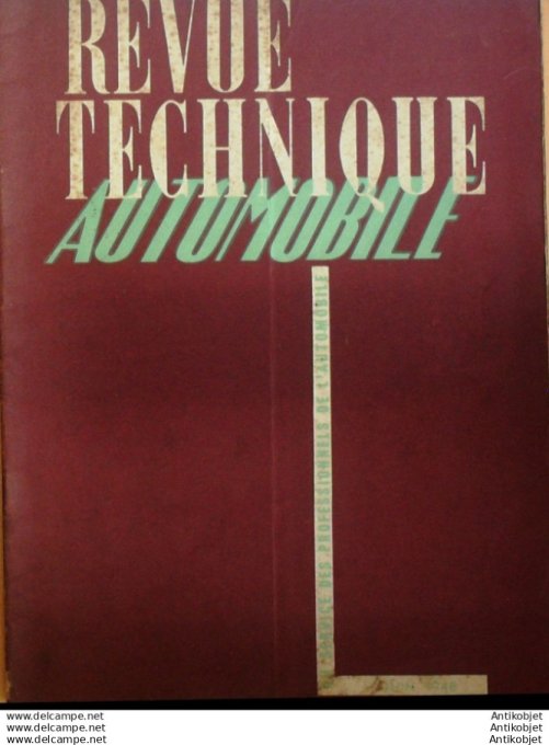 Revue Technique Automobile Cars Isobloc Pompes Innjection 26#1948