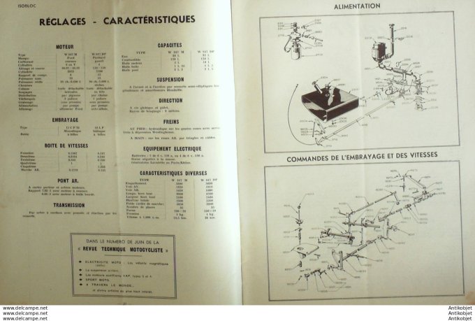 Revue Technique Automobile Cars Isobloc Pompes Innjection 26#1948