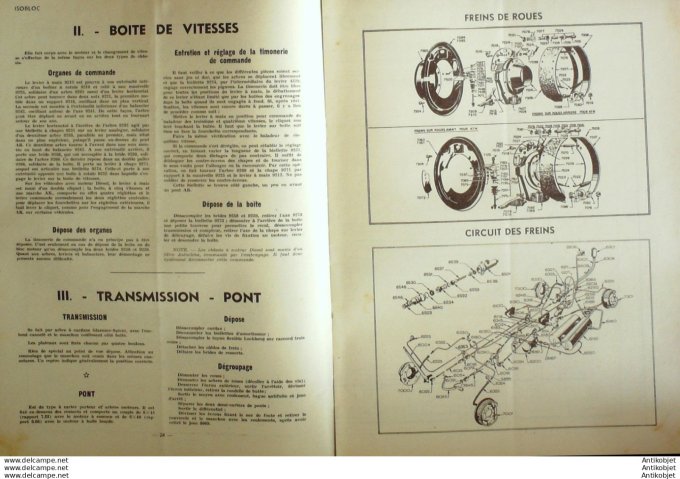 Revue Technique Automobile Cars Isobloc Pompes Innjection 26#1948